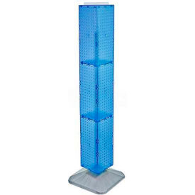 Global Approved 703389-BLU 4-Sided Interlocking Pegboard Display 8