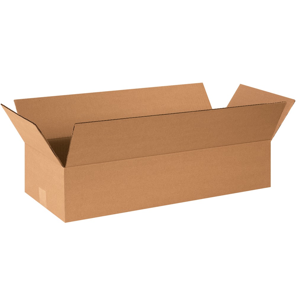 Partners Brand Corrugated Boxes, 4inH x 8inW x 24inD, 15% Recycled, Kraft, Bundle Of 25 MPN:2484