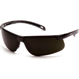 Pyramex® Ever-Lite® Safety Glasses Anti-Fog Shade 5.0 IR Green Lens/Black Frame SB8650SF - Pkg Qty 12