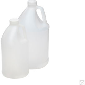 Qorpak® 64oz Natural HDPE Handled Round Jug with 38-400 Neck Finish Jug Only 40PK PLA-03273