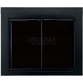 Pleasant Hearth Alpine Fireplace Glass Door Black AN-1012 43-1/2