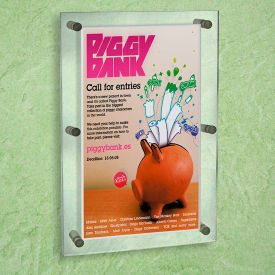 Global Approved 105536 Vert/Horiz Standoff Sign HLR 24