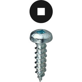 L.H.Dottie® Sheet Metal Screw Kit Square Drive Pan Head Steel #8 Assorted 8TR