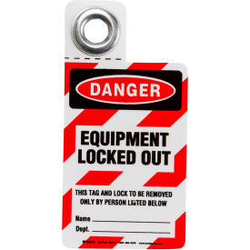 Brady® 105722 Padlock Tag- Danger Equipment Locked Out HD Polyester 3