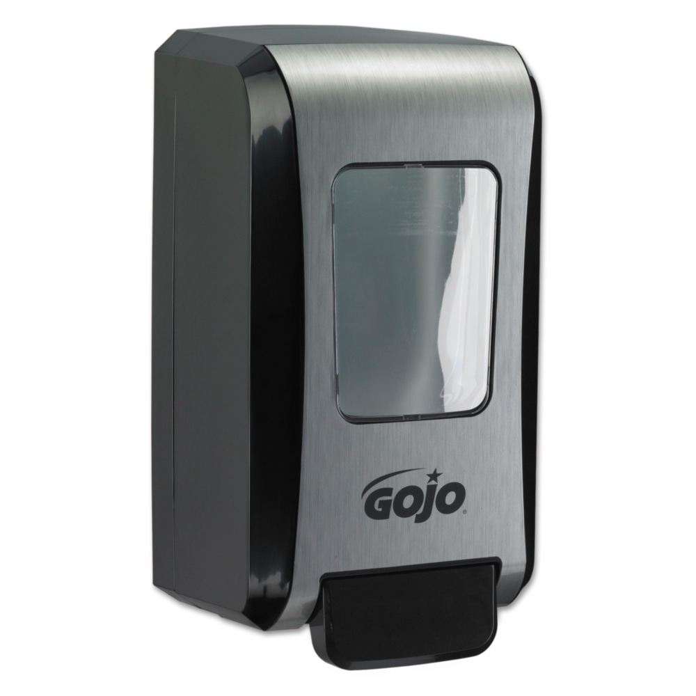 GOJO FMX-20 Soap Dispenser, 2000 mL, 11-3/4inH x 6-1/2inW x 4-3/4inD, Black/Chrome MPN:GOJ527106