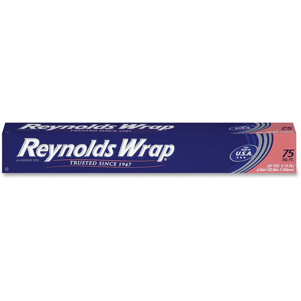 Reynolds Wrap Standard Aluminum Foil - 12inx 75 ft - Moisture Proof, Grease Proof, Odor Proof, Durable, Heat Resistant, Cold Resistant, Molded MPN:F28015CT