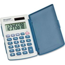 Sharp® 8-Digit Calculator EL243SB W/Cover 2-1/2