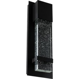 Sunlite LED Wall Sconce w/ Rain Glass Panel 13-3/4