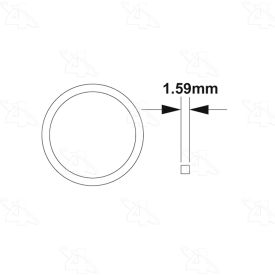 Teflon Seal Rotolock Fitting O-Ring - Four Seasons 24117 24117