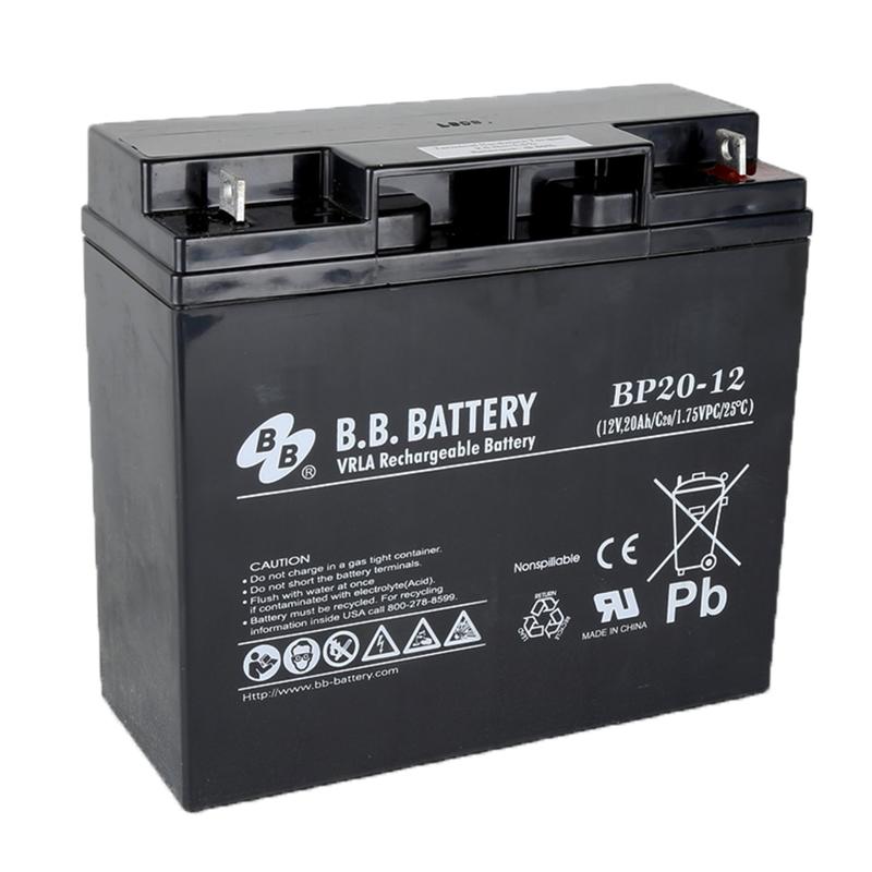 B & B BP Series Battery, BP20-12, B-SLA1220 MPN:B-SLA1220