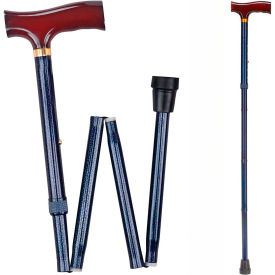DMI Duro-Med Designer Folding Walking Cane Adjustable Walking Cane Blue Ice 502-1325-9913