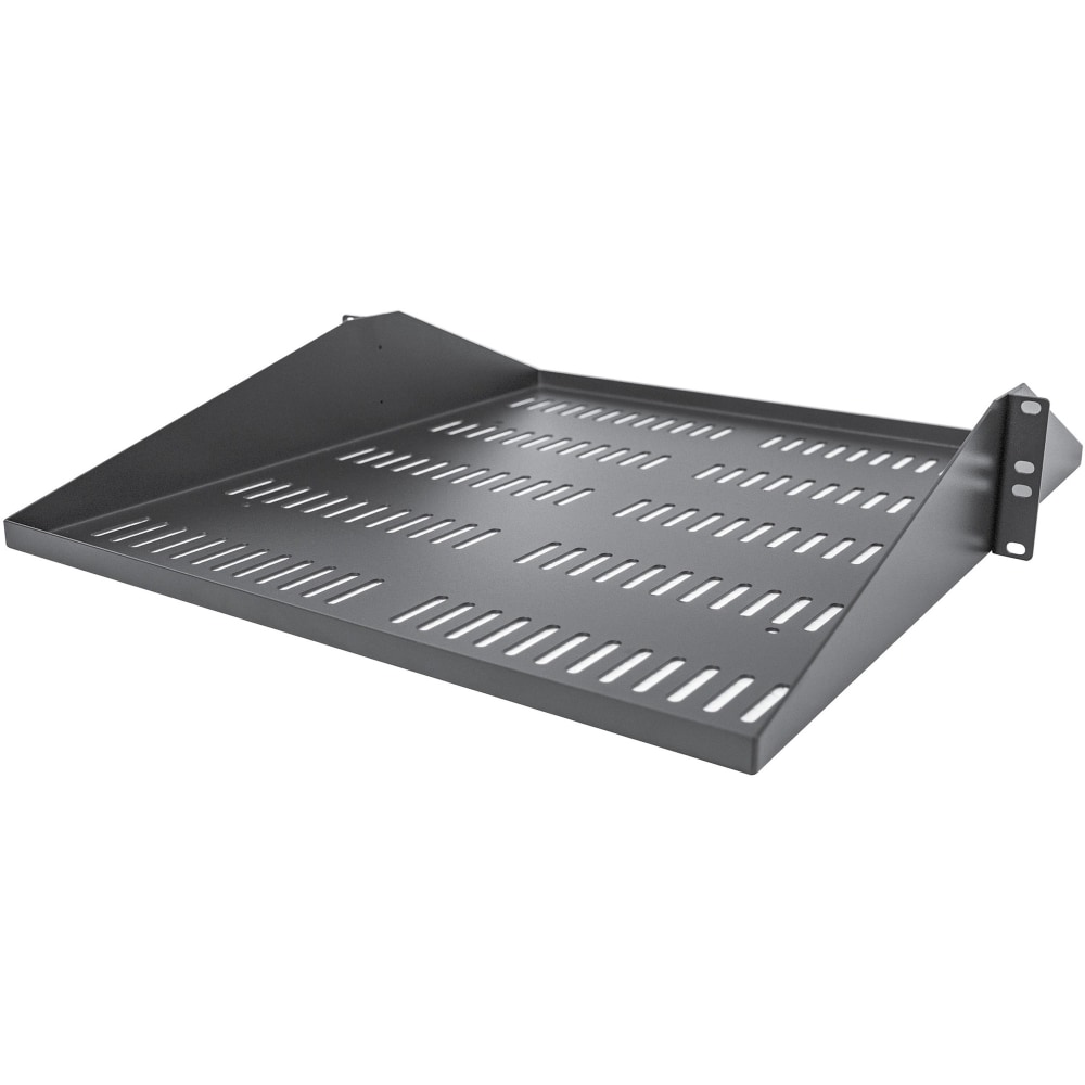 StarTech.com 2U Vented Server Rack Cabinet Shelf - Fixed 20in Deep Cantilever Rackmount Tray for 19in Data/AV/Network Enclosure w/Cage Nuts MPN:SHELF-2U-20-CENTER-V