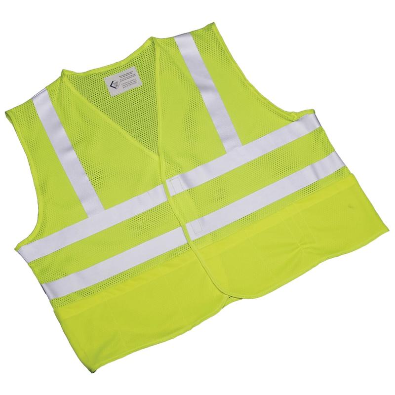 SKILCRAFT 360? Visibility Safety Vest, Large, Yellow/Lime (AbilityOne 8415-01-598-4870) MPN:5984868