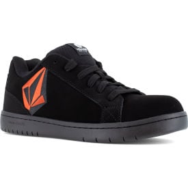 Volcom Stone Skate Inspired Work Shoes Composite Toe Size 8M Black/Red VM30471-M-08.0