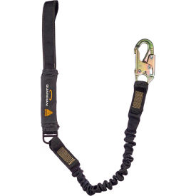 Guardian Arc Flash Shock Absorbing Lanyard Stretch Single Leg Steel Snap Hook & Web Loop 6'L 3400008