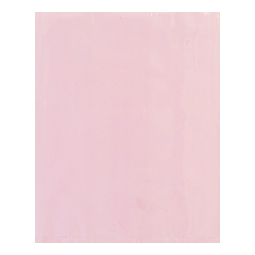 Partners Brand 2 Mil Anti-Static Flat Poly Bags, 10in x 12in, Pink, Case Of 1000 MPN:PBAS505