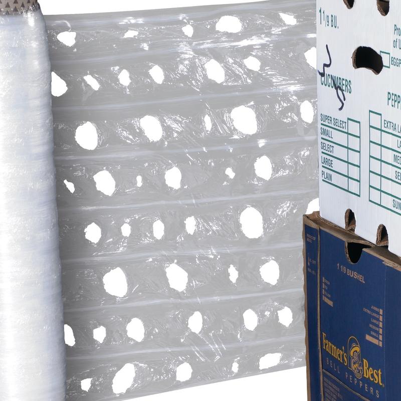 Partners Brand Vented Pallet Wrap, 20in x 1, 500ft, Clear MPN:SFV2015