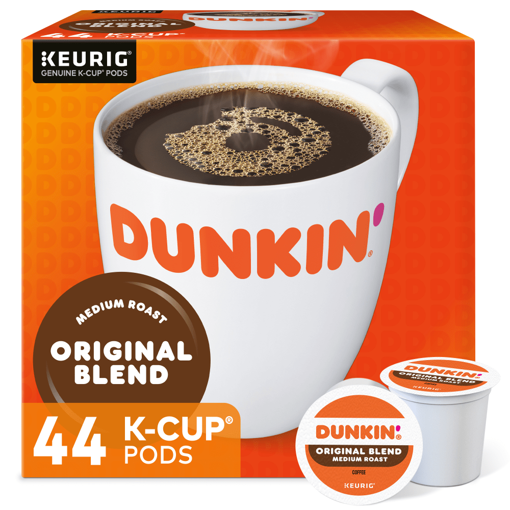 Dunkin Donuts Single-Serve Coffee K-Cup, Original Blend, Carton Of 44 MPN:5000363545EA