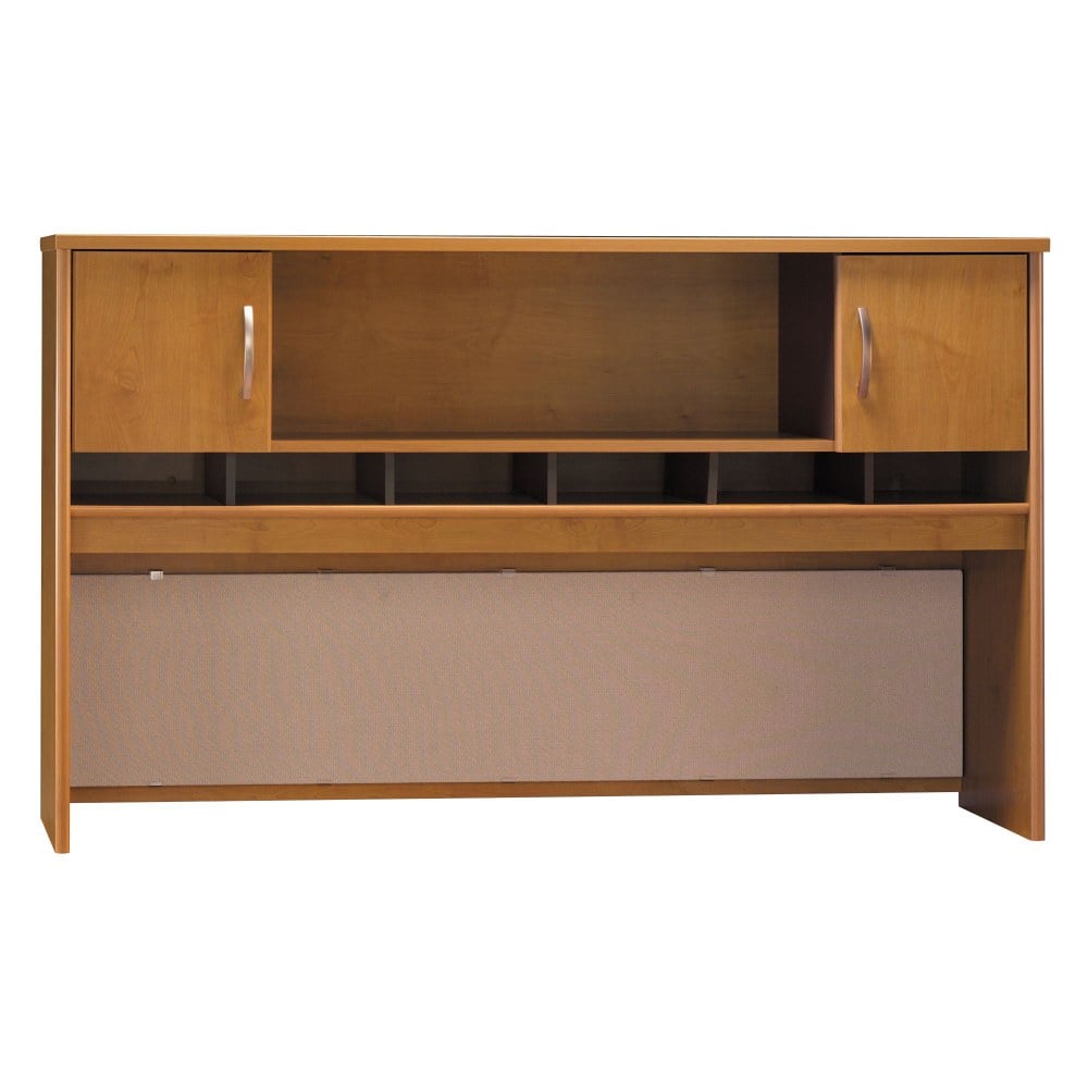 Bush Business Furniture Components 2 Door Hutch, 72inW, Natural Cherry/Graphite Gray, Standard Delivery MPN:WC72466K
