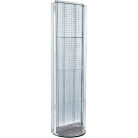 Global Approved 700256-CLR Pegboard Floor Stand W/5
