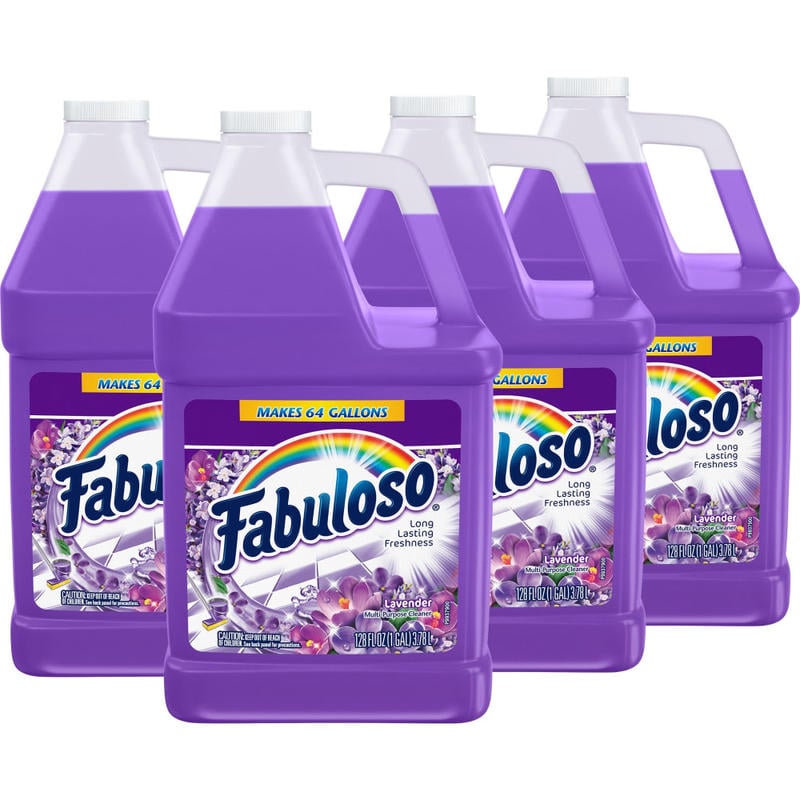 Fabuloso Multi-Purpose Cleaner, 128 Oz, Lavender Scent, Total Qty 4 MPN:153058CT