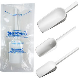 SP Bel-Art Sterileware Double Bagged Sterile Sampling Scoops 250ml (8oz) White 10/PK 369061010