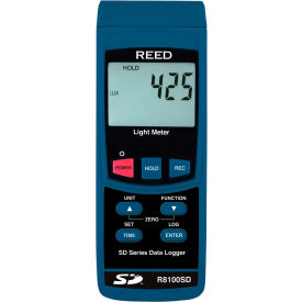 Reed Instruments Data Logging Light Meter with 100000 Lux 00SDR81