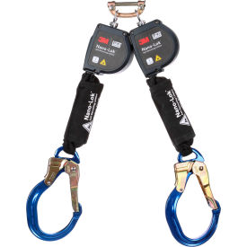 3M™ DBI-SALA Nano-Lok Twin-Leg Arc Flash Self-Retracting Lifeline Web & Rebar Lock Hook 8'L 7012818562