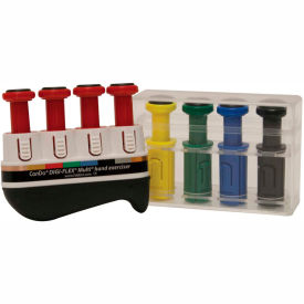 Digi-Flex® Multi™ Hand Exerciser Progressive Starter Pack Red & 4 Additional Buttons 10-3742S