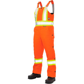 Tough Duck Insulated Safety Bib Overall L Orange S75711-ORG-L