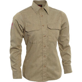 DRIFIRE® Women's Tecgen Flame Resistant Work Shirt M Tall Tan TCGSSWN00112MDTL00