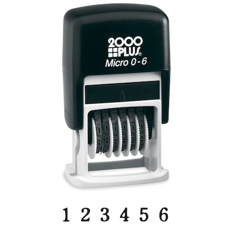 Numberer Stamp, 6 Band, Black Ink MPN:010132