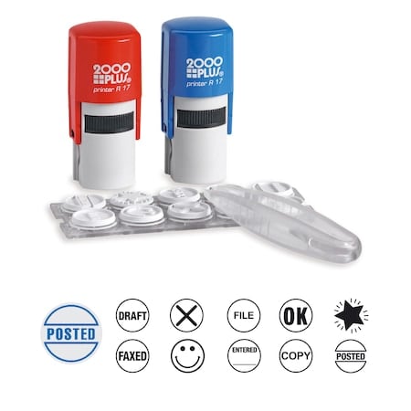 Stamp Kit, Teacher, Red/Blue Ink MPN:030459