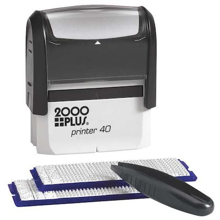 Stamp Kit, Black, 10, Plastic MPN:038930