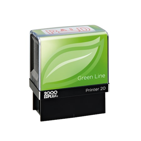Message Stamp, Recycled, Paid, Red Ink MPN:098370