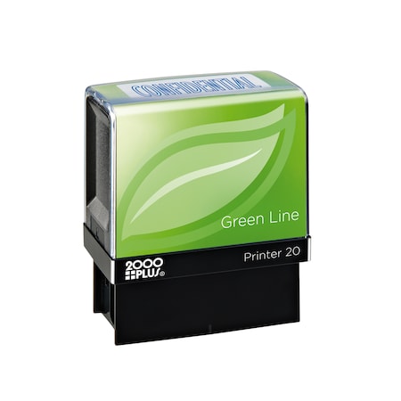 Message Stamp, Recycled, Confidential, Blue MPN:098374