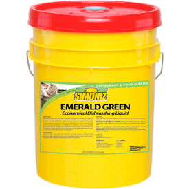 Simoniz® Manual Emerald Green Dish Detergent Liquid Lemon 5 Gallon Pail - E0985005 E0985005