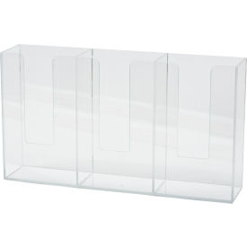 Brady® Acrylic Deluxe Glove Dispenser 3 Compartments 20