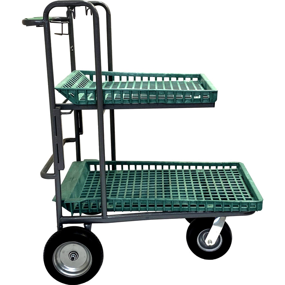 Bar, Panel & Platform Trucks, Truck Type: Garden Cart , Load Capacity: 500 lb , Platform Profile: Lipped , Platform Style: Perforated , Height (Inch): 47-1/2  MPN:CART-891G-FF (K