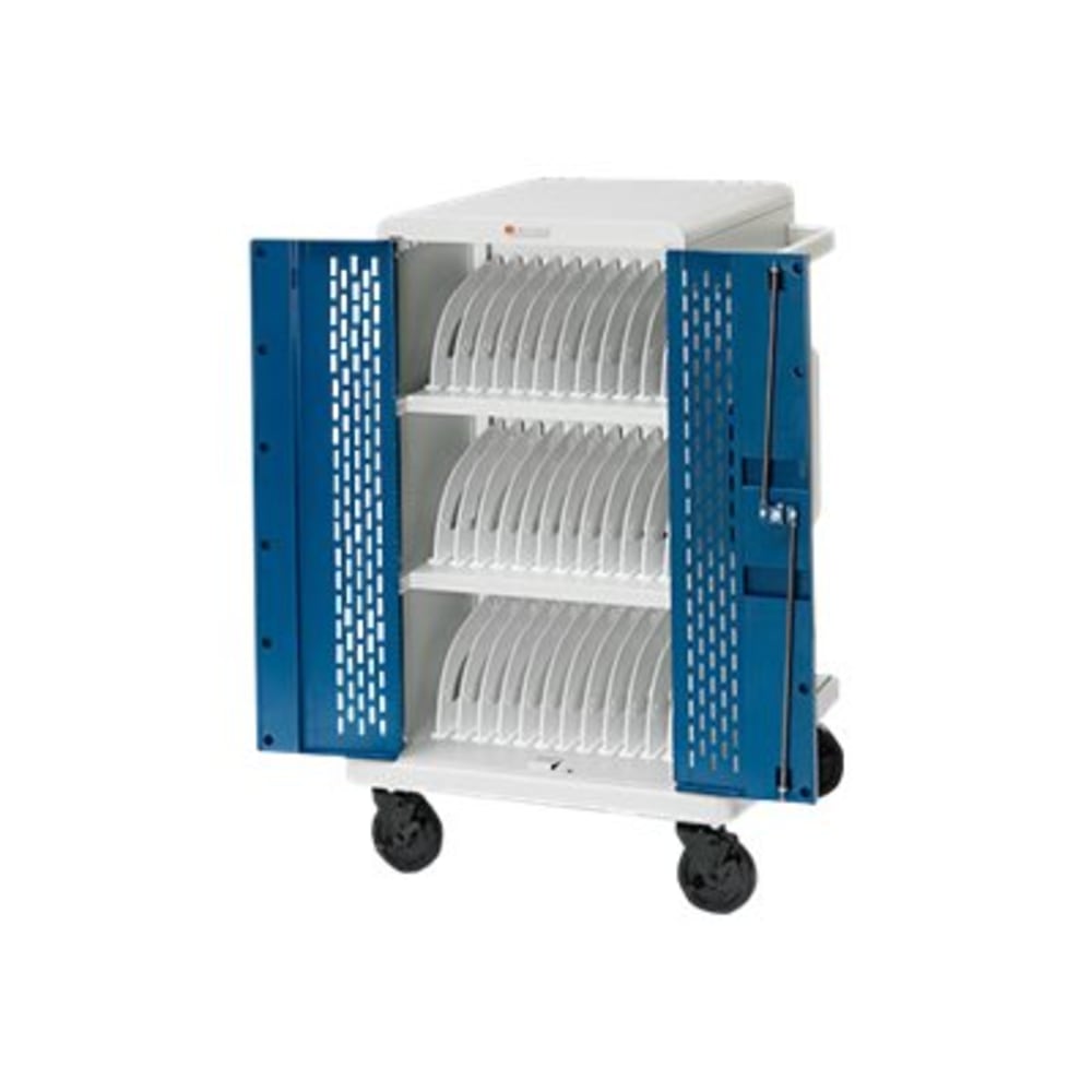 Bretford Core M Charging Cart CORE36MS-90D - Cart - for 36 tablets / notebooks - lockable - topaz, concrete MPN:CORE36MS-90D