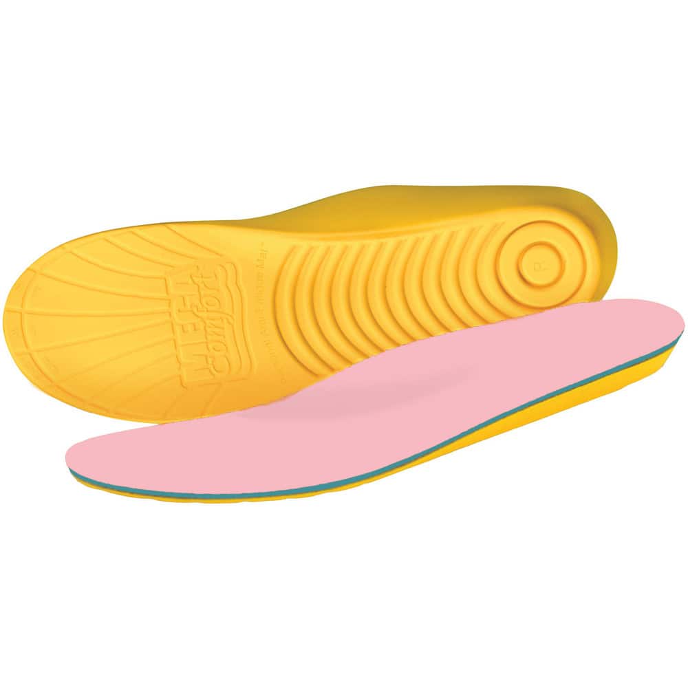 Insoles, Support Type: Diabetic Anti-Fatigue , Gender: Women , Material: EVA Foam, Dual-Layer Memory Foam, Cloth , Thickness: 0.5in , Color: Yellow, Blue MPN:DIAB-W567