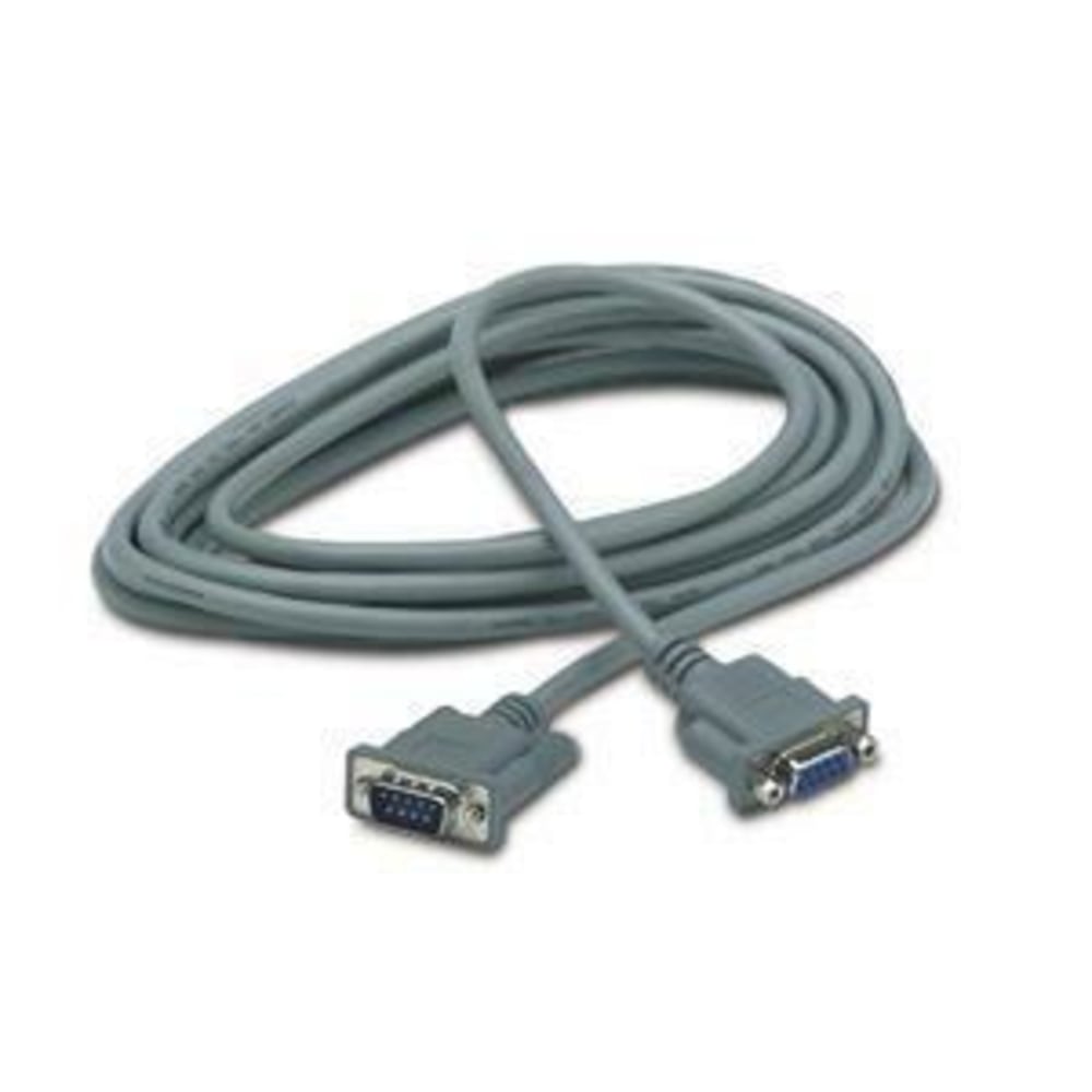 APC - Serial extension cable - DB-9 (M) to DB-9 (F) - 15 ft - gray - for P/N: SRV1KA-TW, SRV1KI-TW, SRV2KA-TW, SRV2KI-TW, SRV3KA-TW, SRV3KI-TW, SRV6KI-TW MPN:AP9815