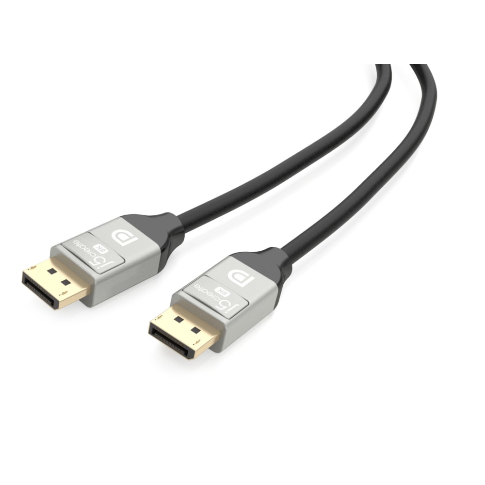 j5create 8K DisplayPort 1.4 Cable, 6.6ft, Black, JDC43 (Min Order Qty 3) MPN:JDC43