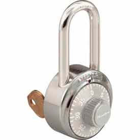 Master Lock® No. 1525LFGRY General Security Combo Padlock - Key Control - LF Shackle - Grey 5LFGRY152