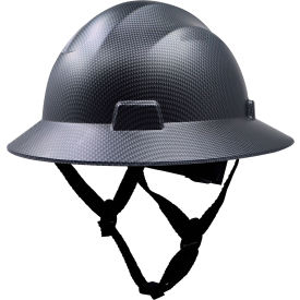 General Electric GH329 Non-Vented Full Brim Hard Hat 4-Point Ratchet Suspension Carbon Fiber Black GH329CB