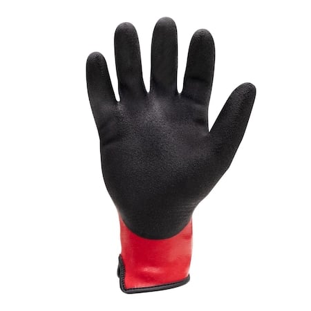 Coated Gloves, Natural Rubber Latex, 3/4 Dip, Red, M 12 PK MPN:AXSDG-05-009