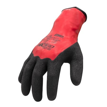 Coated Gloves, Natural Rubber Latex, 3/4 Dip, Red, Xl 12 PK MPN:AXSDG-05-011