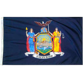 3X5 Ft. 100 Nylon New York State Flag 143860