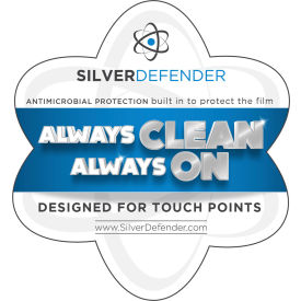 Silver Defender Decal For Antimicrobial Film Or Tape 4