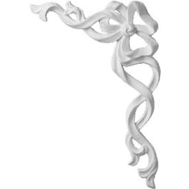 Ekena Versailles Small Ribbon W/Bow Onlay ONL05X08X01-R 5-7/8